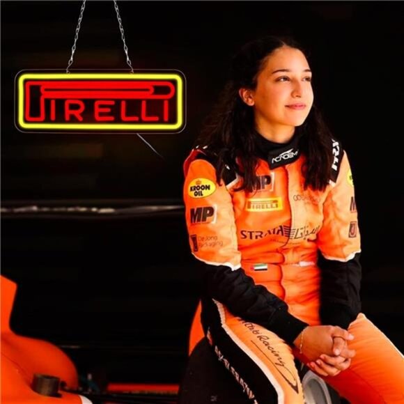 Pirelli Tires LED Neon Sign Tire Shop Garage Decor Man Cave Mechanic Gear Head - Picture 4 of 7